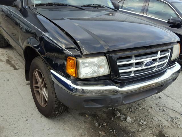 1FTYR10U21TA60976 - 2001 FORD RANGER BLACK photo 9