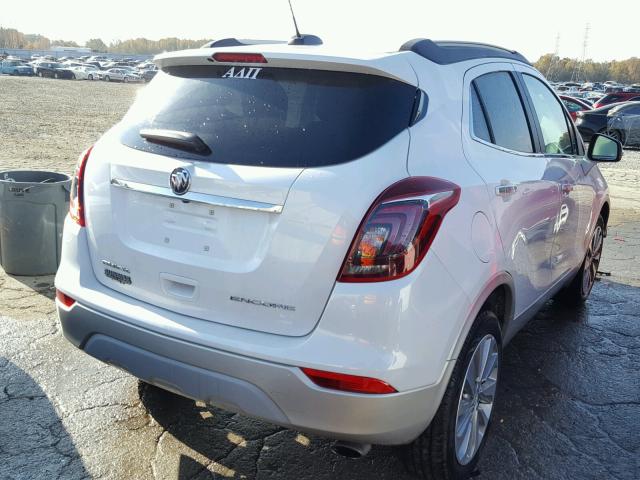 KL4CJASB7JB662687 - 2018 BUICK ENCORE PRE WHITE photo 4