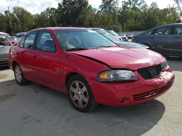 3N1AB51D26L460417 - 2006 NISSAN SENTRA SE- RED photo 1