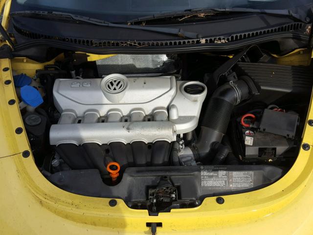 3VWRG31CX8M500329 - 2008 VOLKSWAGEN NEW BEETLE YELLOW photo 7