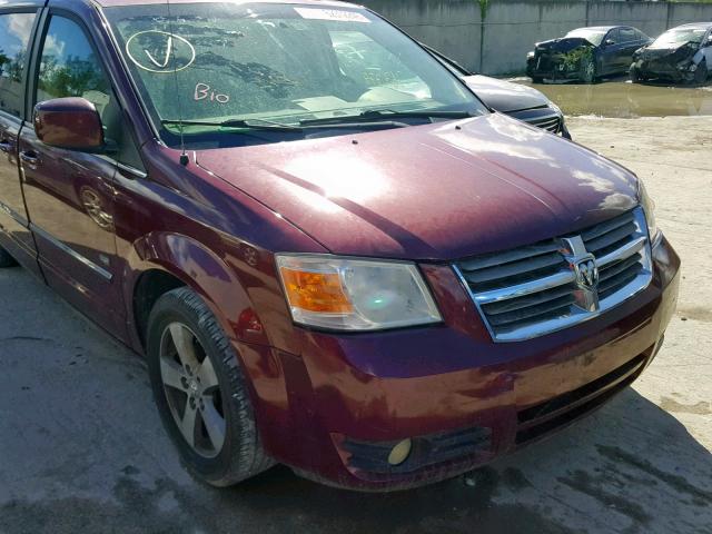 2D8HN54X69R688194 - 2009 DODGE GRAND CARA RED photo 9