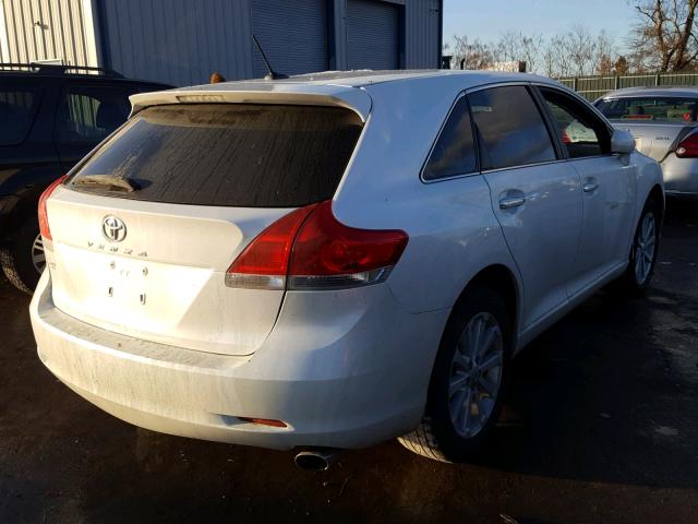 4T3ZA3BB0AU027958 - 2010 TOYOTA VENZA BASE WHITE photo 4