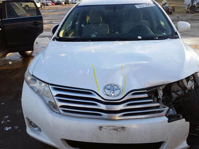 4T3ZA3BB0AU027958 - 2010 TOYOTA VENZA BASE WHITE photo 7