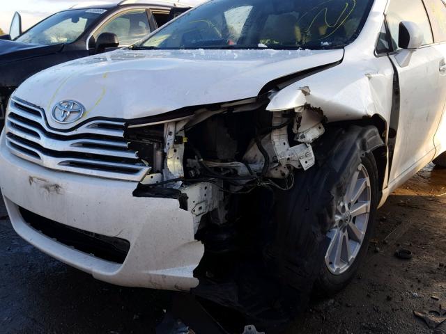 4T3ZA3BB0AU027958 - 2010 TOYOTA VENZA BASE WHITE photo 9