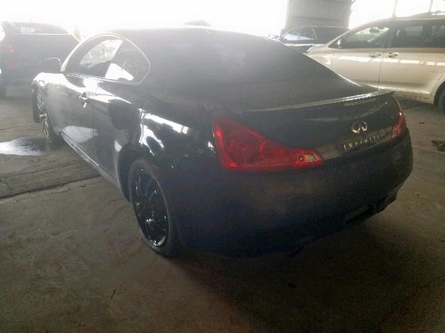 JNKCV64E88M130540 - 2008 INFINITI G37 BASE BLACK photo 3