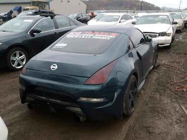 JN1AZ34E33T019567 - 2003 NISSAN 350Z COUPE TEAL photo 4