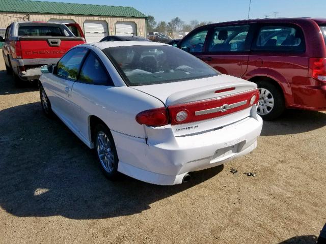 1G1JH12F937292594 - 2003 CHEVROLET CAVALIER L WHITE photo 3