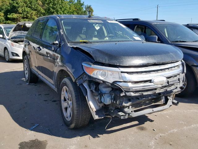 2FMDK4JC1EBB21956 - 2014 FORD EDGE SEL BLACK photo 1