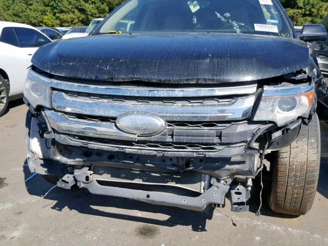 2FMDK4JC1EBB21956 - 2014 FORD EDGE SEL BLACK photo 9