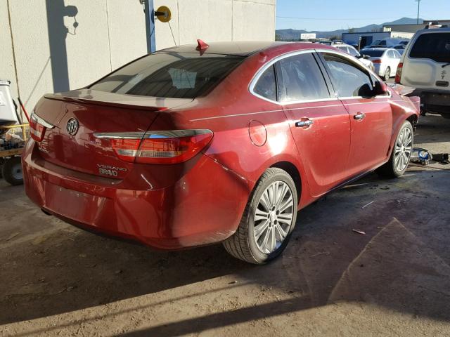 1G4PS5SK7E4170257 - 2014 BUICK VERANO RED photo 4