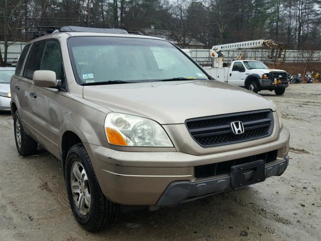 2HKYF18733H590825 - 2003 HONDA PILOT EXL TAN photo 1