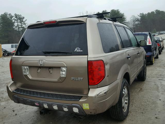 2HKYF18733H590825 - 2003 HONDA PILOT EXL TAN photo 4