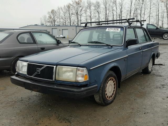 YV1AA8842L1406006 - 1990 VOLVO 240 BASE BLUE photo 2