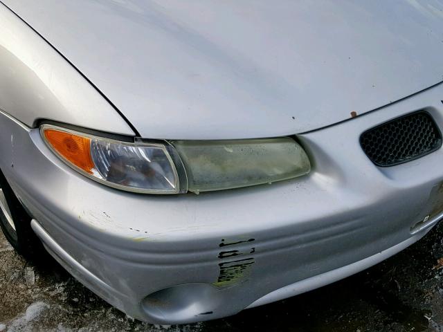 1G2WK52J42F260381 - 2002 PONTIAC GRAND PRIX SILVER photo 9