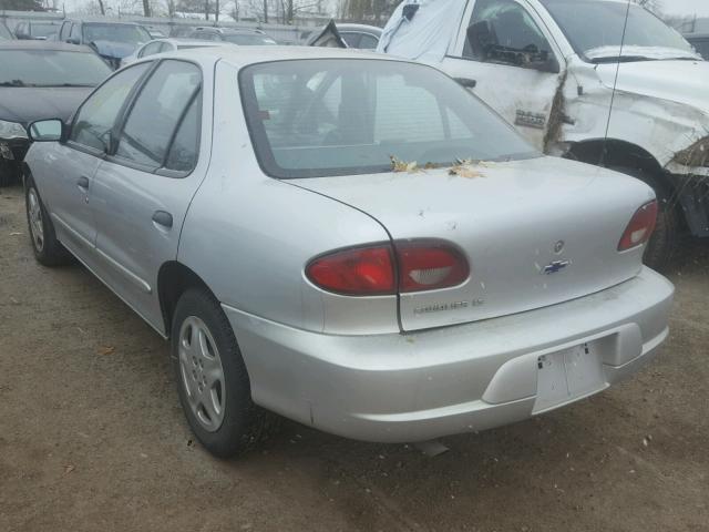 1G1JF524127316820 - 2002 CHEVROLET CAVALIER L SILVER photo 3