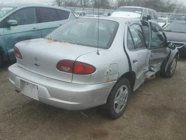 1G1JF524127316820 - 2002 CHEVROLET CAVALIER L SILVER photo 4