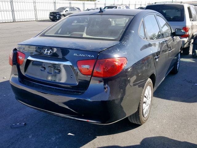 KMHDU4AD1AU183154 - 2010 HYUNDAI ELANTRA BL BLACK photo 4