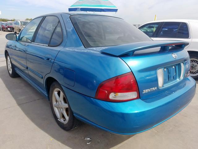 3N1AB51A33L736301 - 2003 NISSAN SENTRA SE- TEAL photo 3