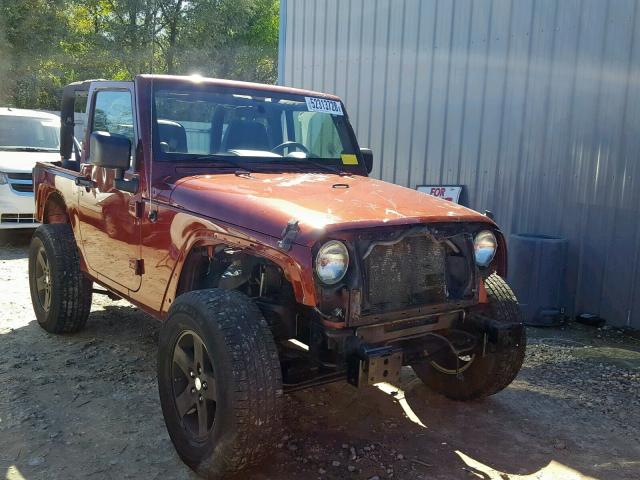 1J4FA54108L605213 - 2008 JEEP WRANGLER S MAROON photo 1