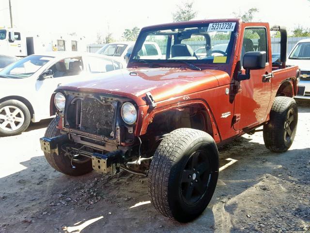 1J4FA54108L605213 - 2008 JEEP WRANGLER S MAROON photo 2