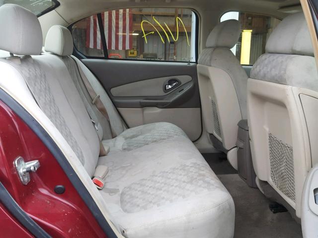 1G1ZT54865F289040 - 2005 CHEVROLET MALIBU LS 勃艮第红 照片 6