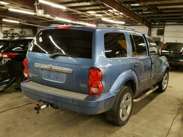 1D8HB58247F580944 - 2007 DODGE DURANGO LI BLUE photo 4