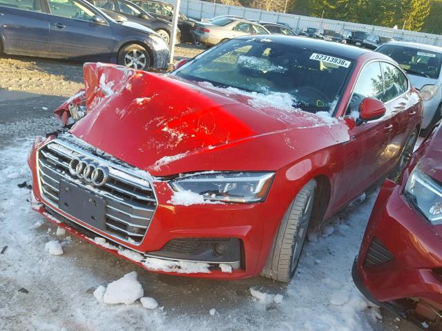 WAUFNCF51JA015731 - 2018 AUDI A5 PRESTIG RED photo 2