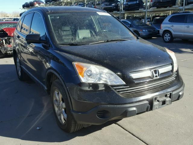 JHLRE48708C020392 - 2008 HONDA CR-V EXL BLACK photo 1