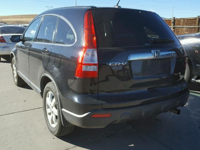 JHLRE48708C020392 - 2008 HONDA CR-V EXL BLACK photo 3