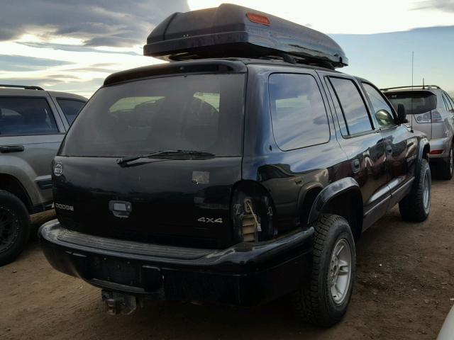 1B4HS28N8YF220193 - 2000 DODGE DURANGO BLACK photo 4