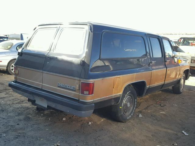 1GNER16KXMF103494 - 1991 CHEVROLET SUBURBAN R TWO TONE photo 4