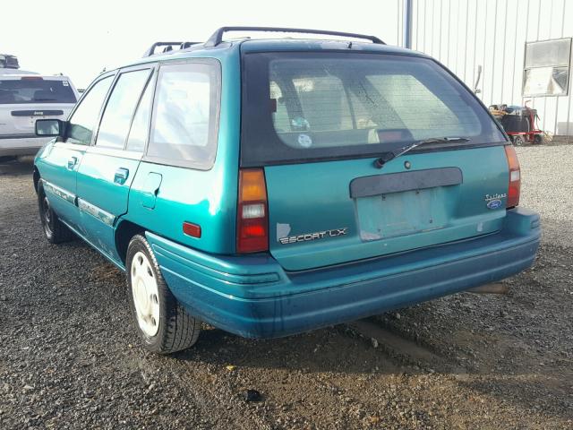 1FASP15J1SW342364 - 1995 FORD ESCORT LX GREEN photo 3