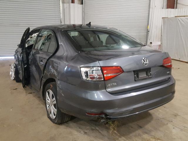 3VWLA7AJ2FM423823 - 2015 VOLKSWAGEN JETTA TDI GRAY photo 3