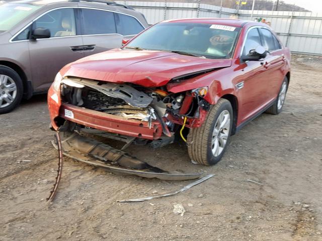 1FAHP2EW7BG129134 - 2011 FORD TAURUS SEL RED photo 2