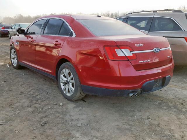 1FAHP2EW7BG129134 - 2011 FORD TAURUS SEL RED photo 3