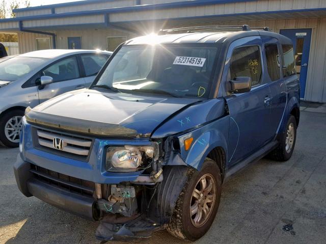 5J6YH28767L012231 - 2007 HONDA ELEMENT EX BLUE photo 2