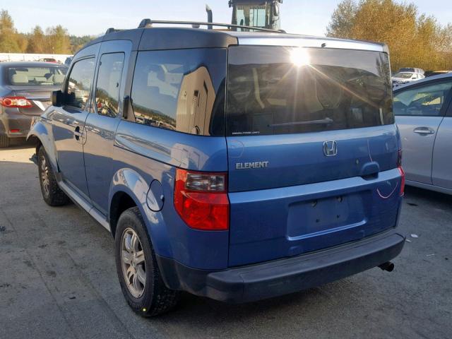 5J6YH28767L012231 - 2007 HONDA ELEMENT EX BLUE photo 3