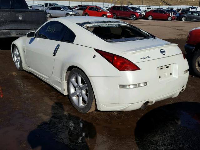 JN1AZ34E73T015506 - 2003 NISSAN 350Z COUPE WHITE photo 3