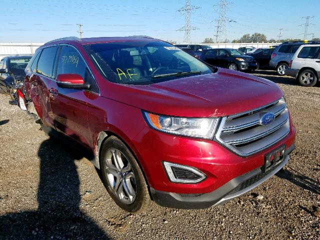 2FMPK4K80GBB44347 - 2016 FORD EDGE TITAN RED photo 1