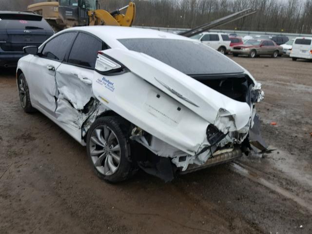 1C3CCCBG4FN757869 - 2015 CHRYSLER 200 S WHITE photo 3