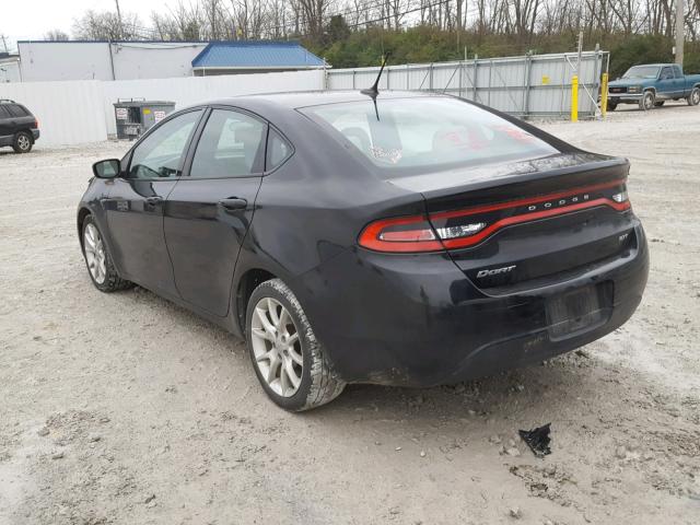 1C3CDFBA6DD118051 - 2013 DODGE DART SXT BLACK photo 3