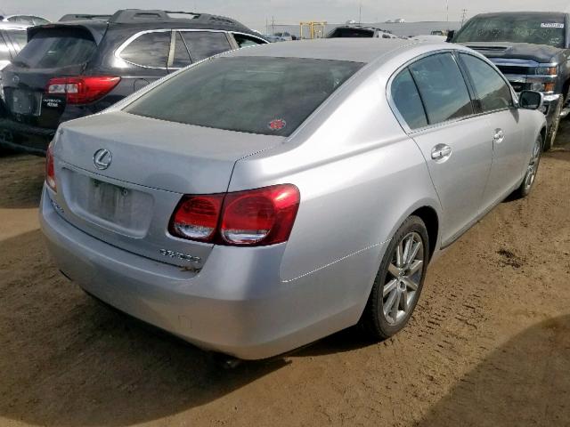 JTHBH96S865006850 - 2006 LEXUS GS 300 SILVER photo 4