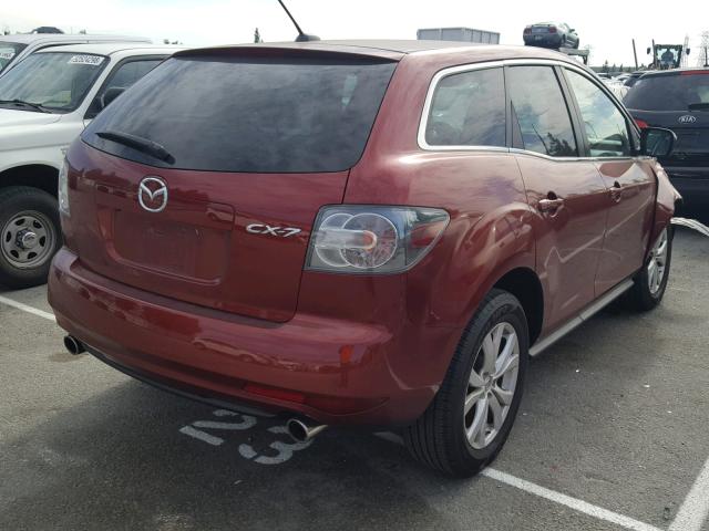 JM3ER2WL0A0349306 - 2010 MAZDA CX-7 BURGUNDY photo 4