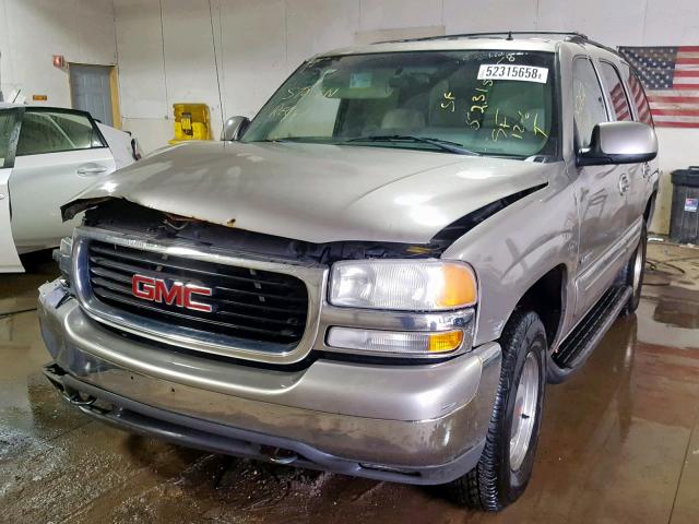 1GKEK13Z82J259997 - 2002 GMC YUKON TAN photo 2