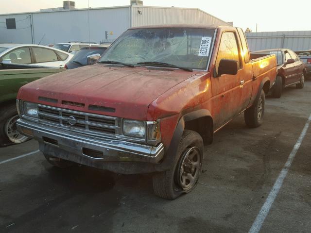 1N6HD16Y5NC342900 - 1992 NISSAN TRUCK KING RED photo 2