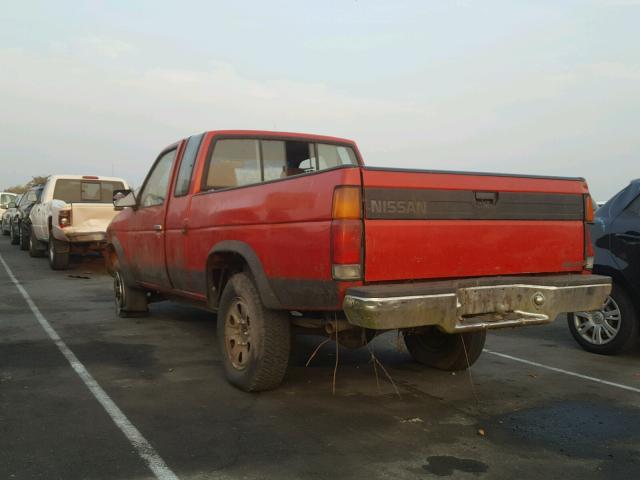 1N6HD16Y5NC342900 - 1992 NISSAN TRUCK KING RED photo 3