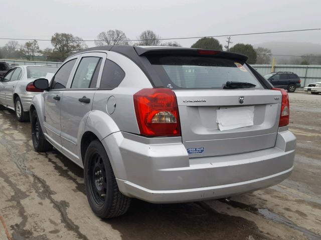 1B3HB48B37D242344 - 2007 DODGE CALIBER SX SILVER photo 3