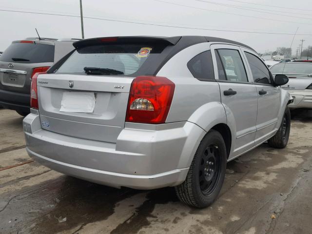 1B3HB48B37D242344 - 2007 DODGE CALIBER SX SILVER photo 4