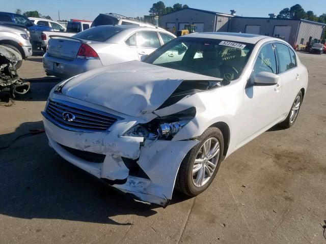 JN1CV6AP6BM303764 - 2011 INFINITI G37 BASE WHITE photo 2