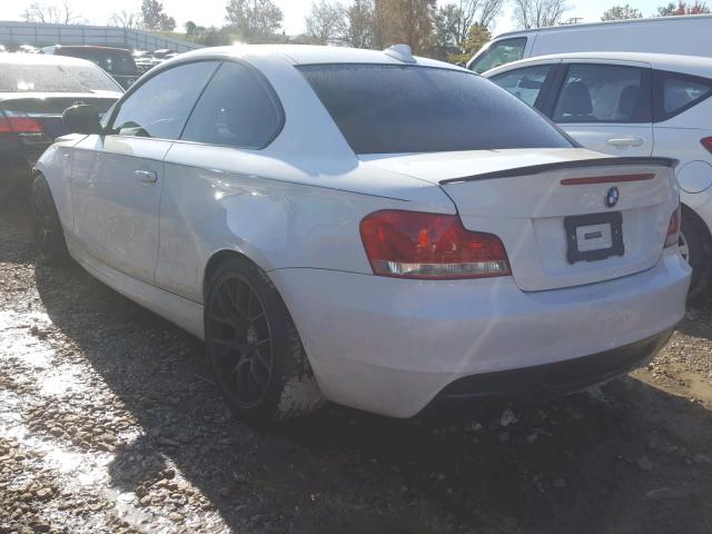 WBAUC9C59CVM12412 - 2012 BMW 135 I WHITE photo 3